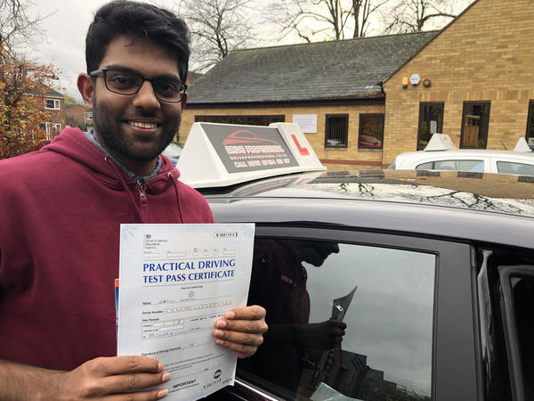 Manual Driving Lessons Passed Student